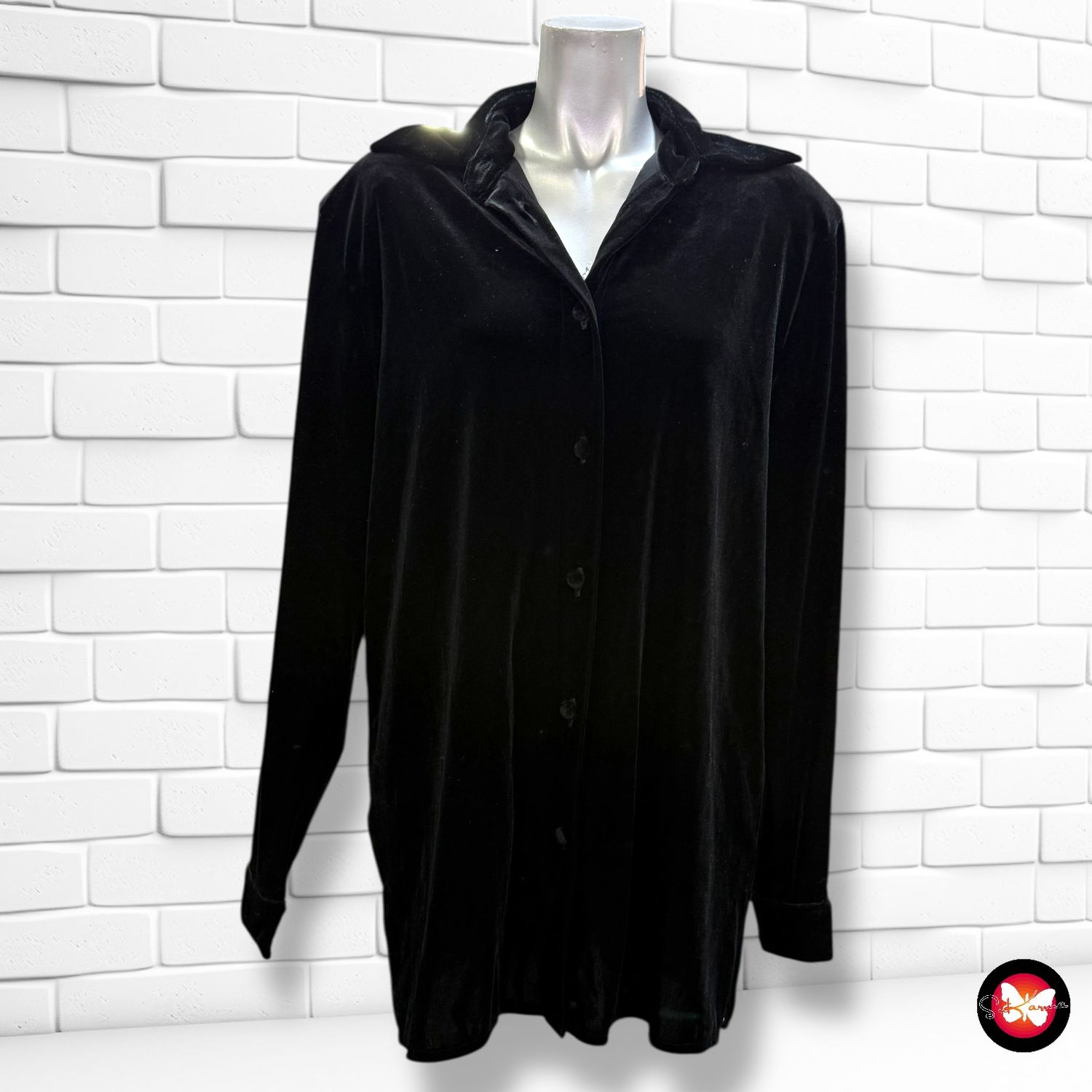 **HOY** Camisa de manga larga de terciopelo EL CORTE INGLÉS Talla 42 (grande)