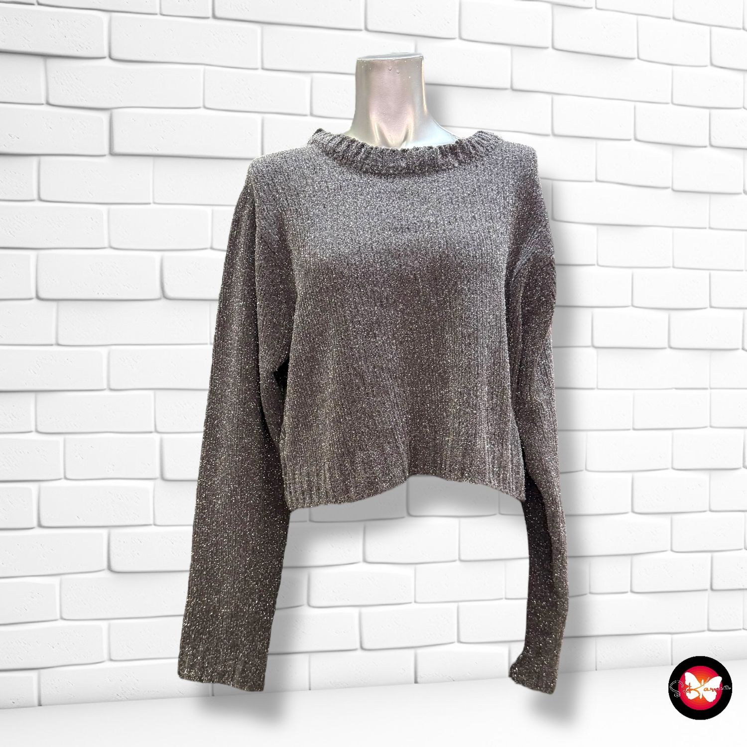 **HOY** Jersey de manga larga con brillo NEW LOOK Talla 38