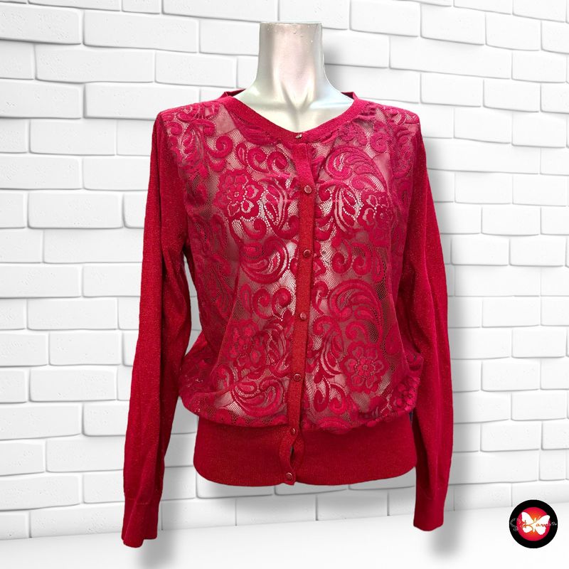 **HOY** Chaqueta de punto con encaje PEACOCK Talla 44 (16UK)