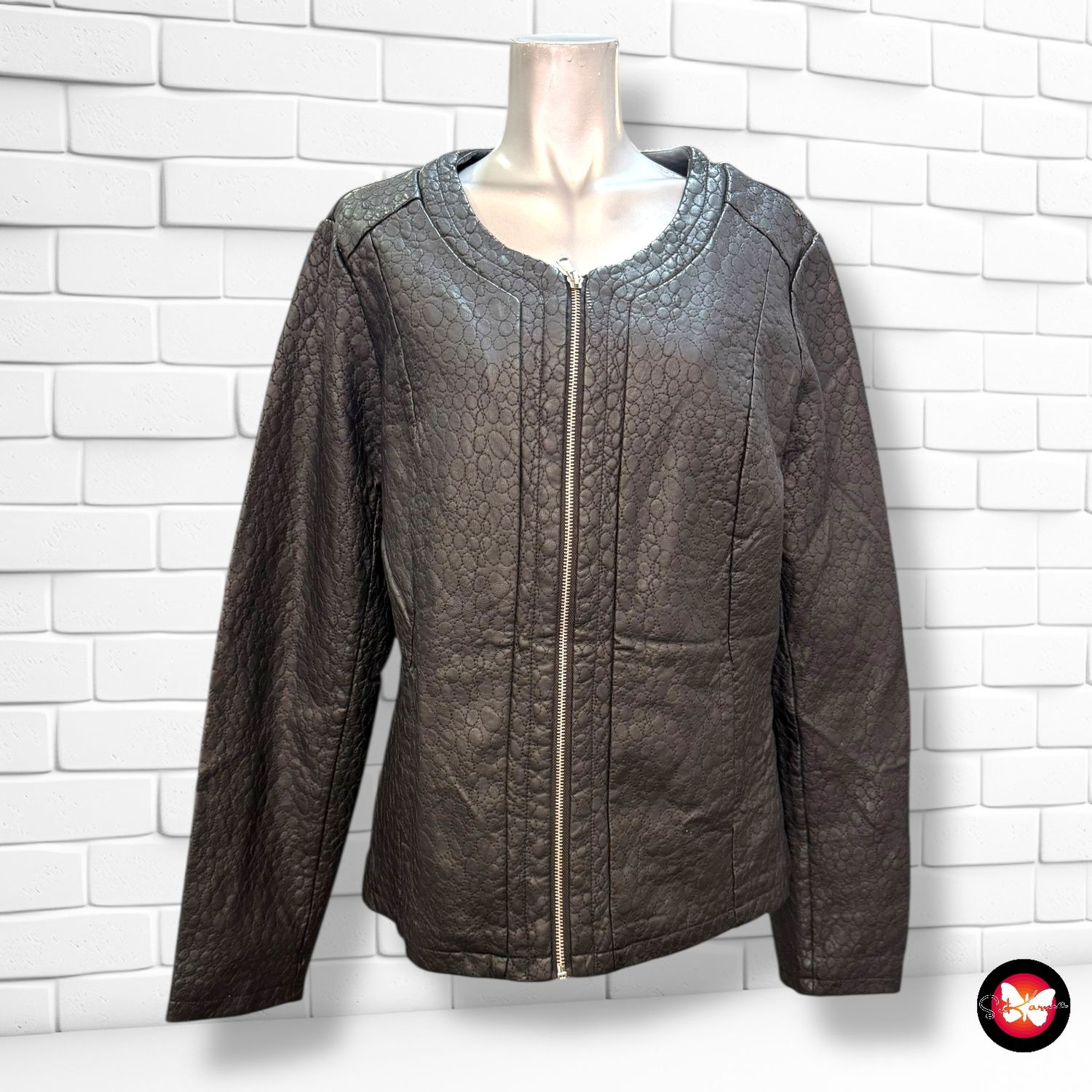 Cazadora de piel sintética HEMA Talla XL
