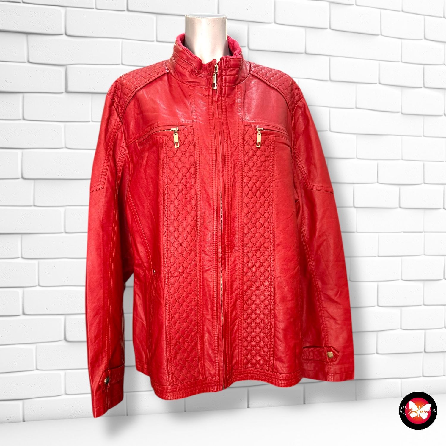 Cazadora de piel sintética Talla 52 (pequeña)