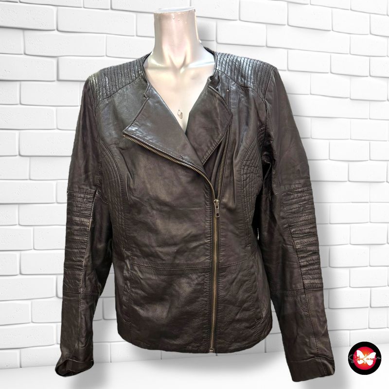 **HOY** Cazadora de piel biker HEMA Talla L