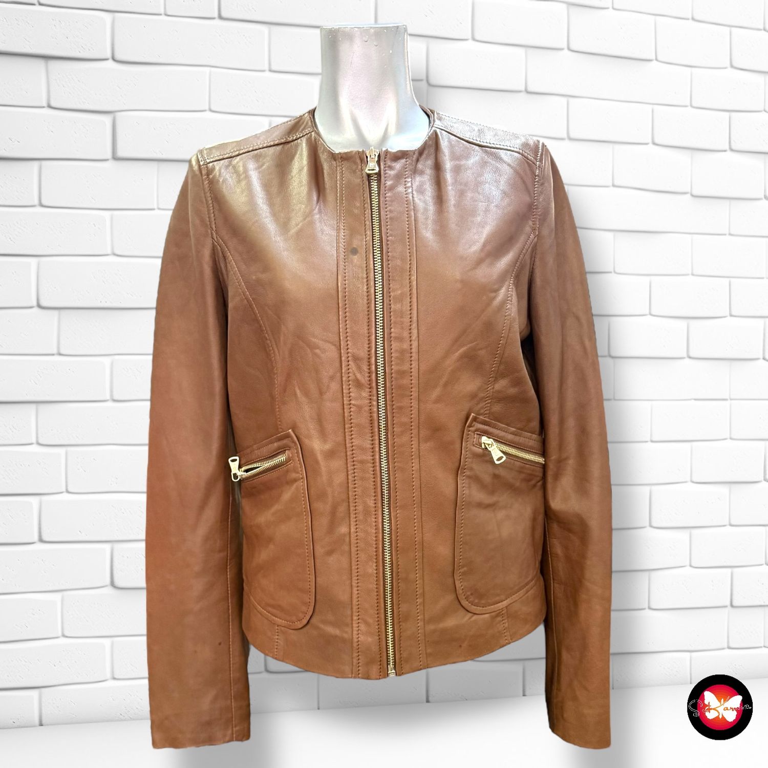 **HOY** Cazadora de piel MASSIMO DUTTI Talla S