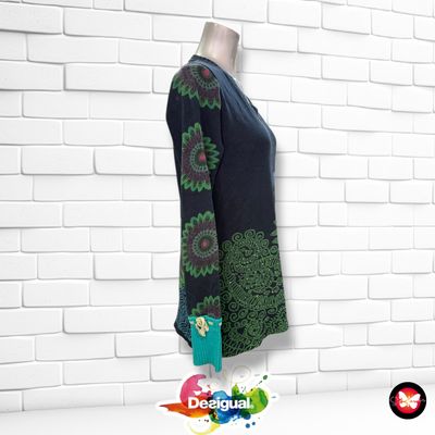 Camiseta de manga larga DESIGUAL con mangas de punto Talla XL (pequeña)