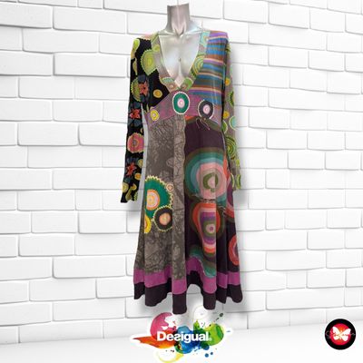 Vestido de manga larga DESIGUAL Talla L