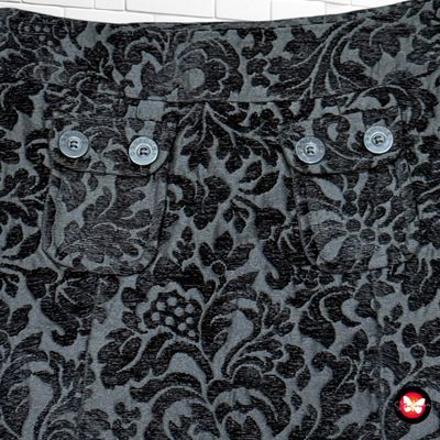 Falda DESIGUAL de brocado Talla 36