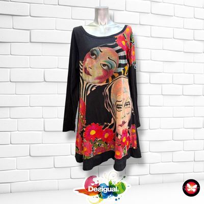 **HOY** Vestido de manga larga DESIGUAL Talla L