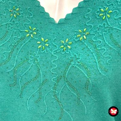 Jersey de manga larga con brillitos Talla M/L