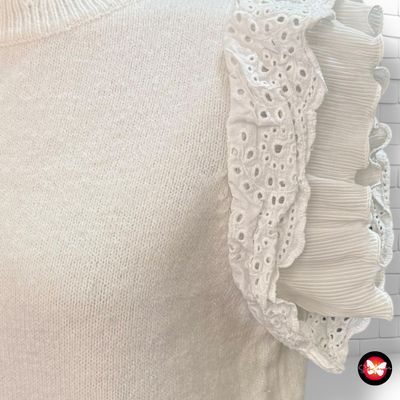 Chaleco con volantes Talla Única