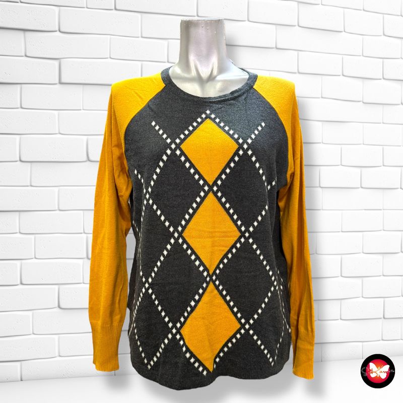 **HOY** Jersey de manga larga de rombos GERMAINE Talla 38
