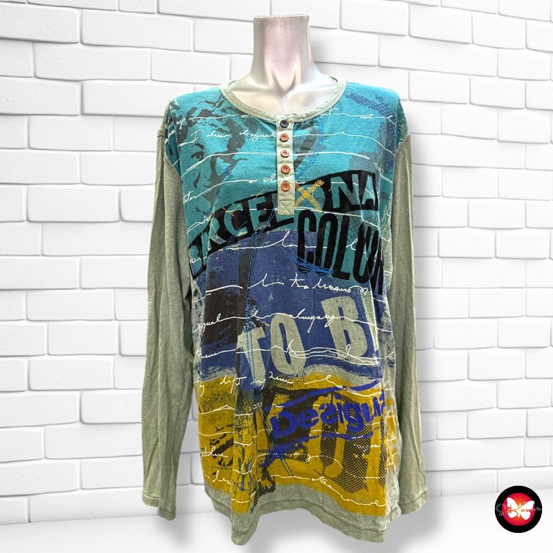 **HOY** Camiseta de manga larga DESIGUAL Talla Hombre XL