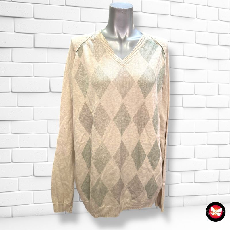 **HOY** Jersey de manga larga de rombos SPRINGFIELD Talla Hombre Talla M