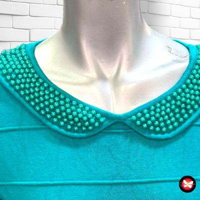 **HOY** Jersey de manga larga y cuello babero Talla S