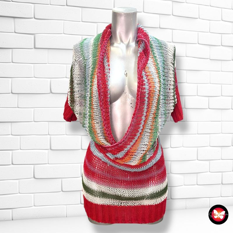 **HOY** Jersey de rejillas y cuello caído DESIGUAL Talla S