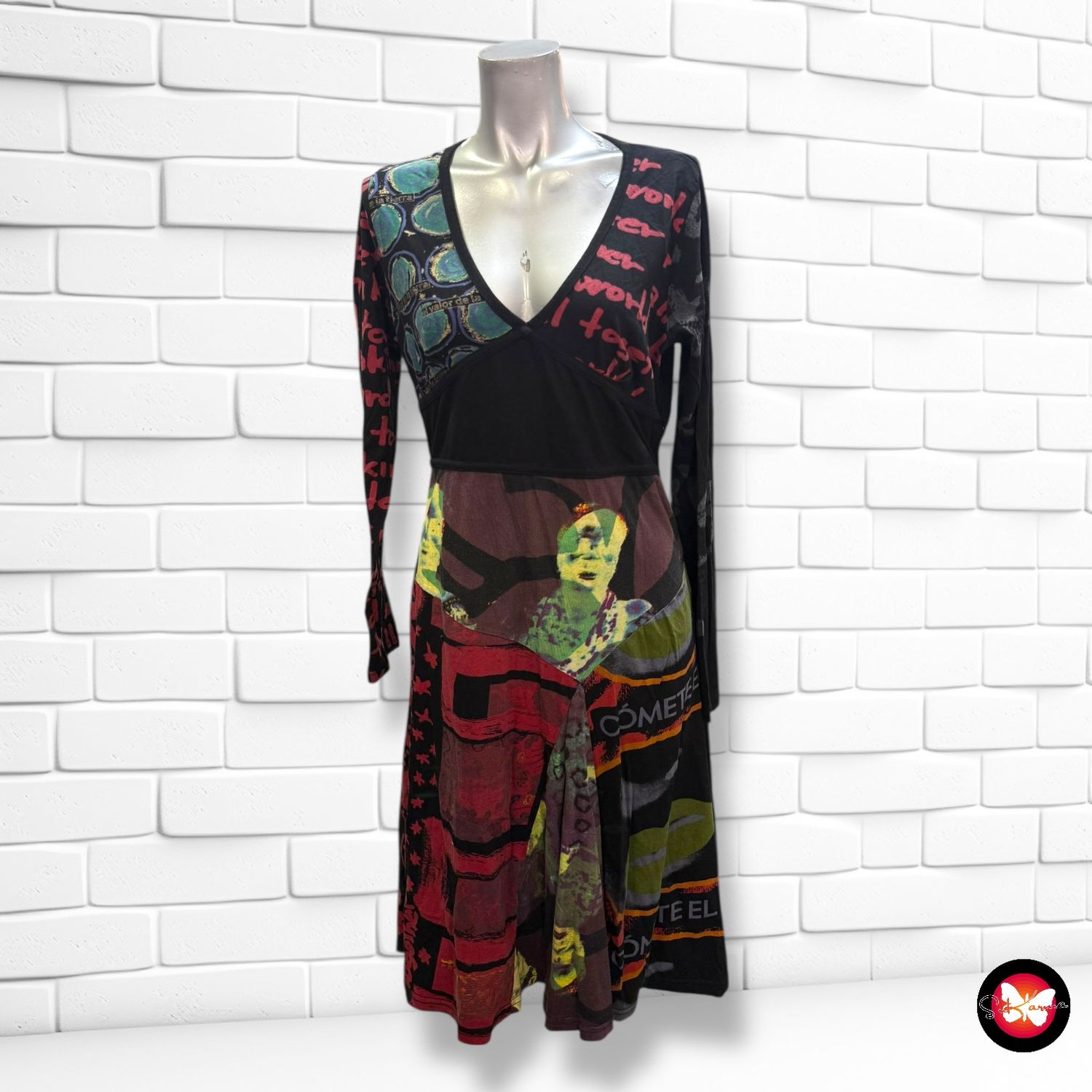 **HOY** Vestido de manga larga DESIGUAL Talla XL