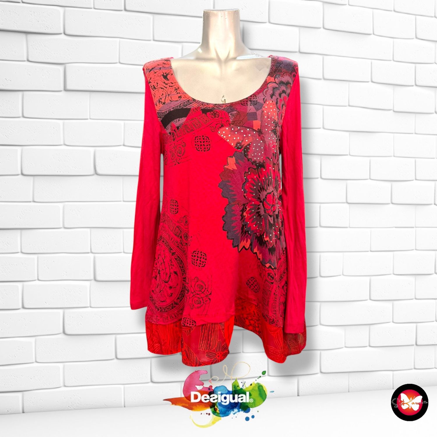 **HOY** Camiseta de manga larga DESIGUAL Talla M