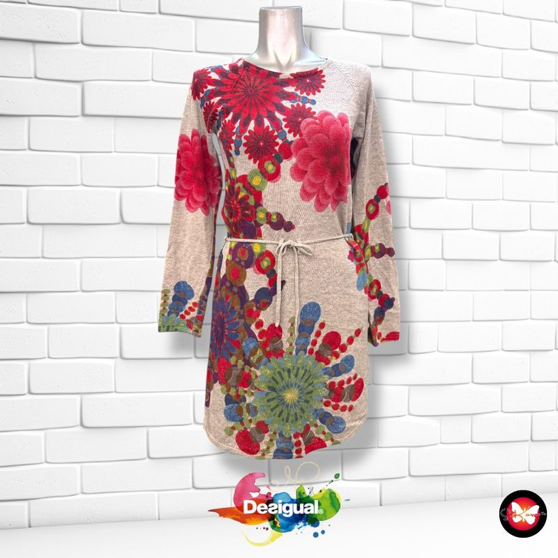 **HOY** Vestido de punto DESIGUAL Talla 11-12 años