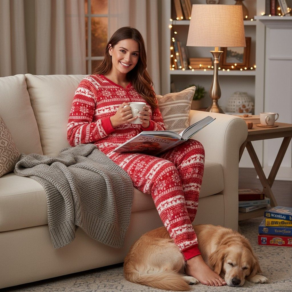 **HOY** Mono pijama navideño Talla XL