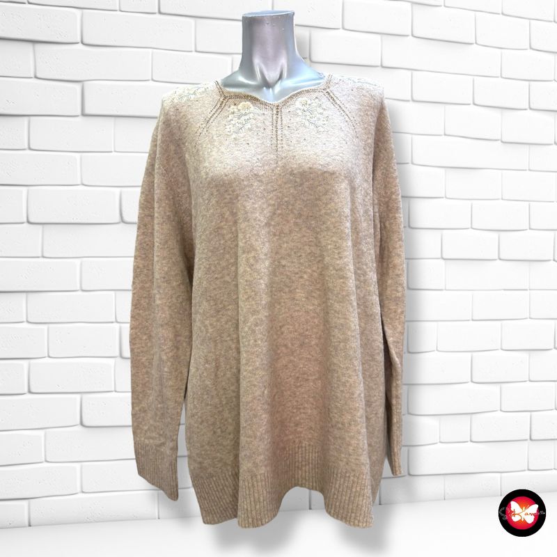 **HOY** Jersey de manga larga con bordados y brillo HIMMELBLAU by LOLA PALTINGER Talla 48