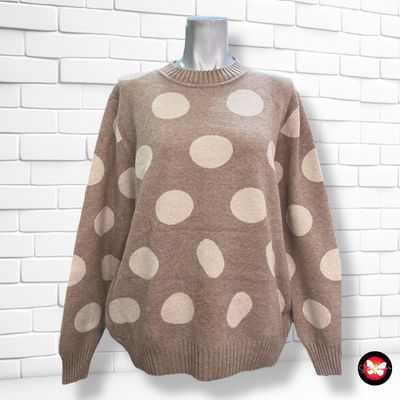 **HOY** Jersey de manga larga y lunares Talla L/XL