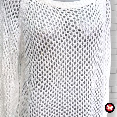 Jersey de manga larga de ganchillo ESMARA Talla M