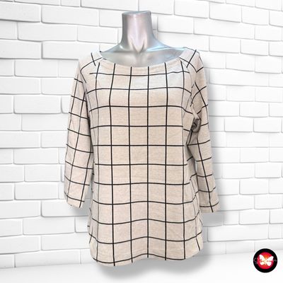 **HOY** Sudadera de media manga de cuadros STREET ONE Talla 38