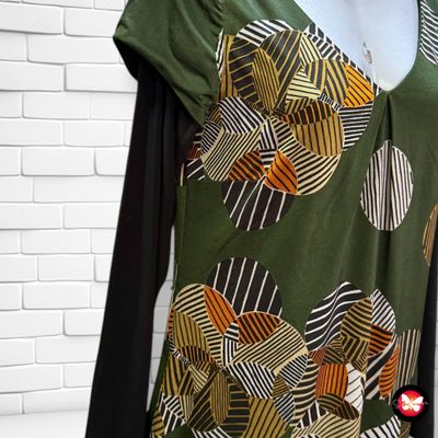 Vestido de mangas superpuestas STEPS Talla M