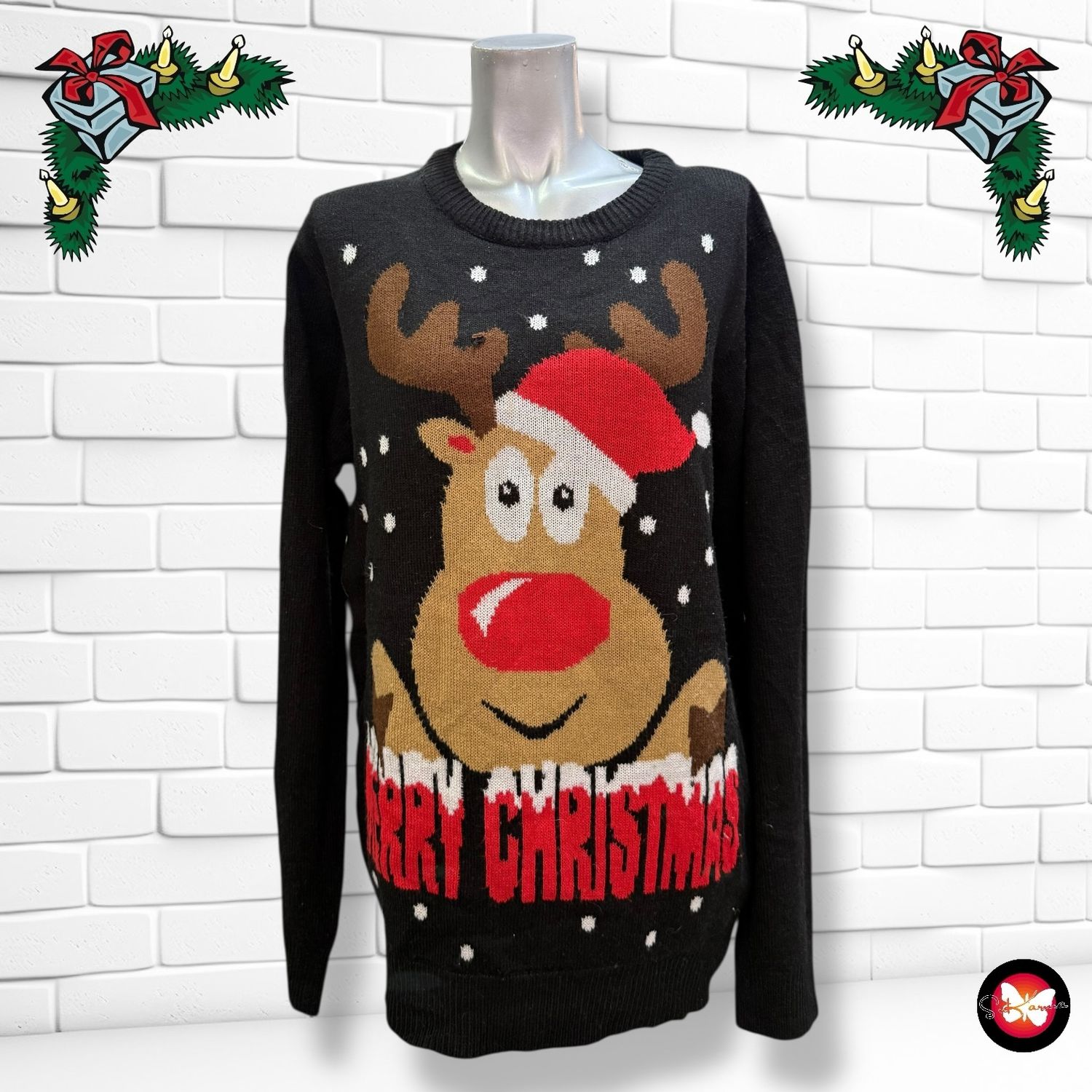 Jersey Navideño “MERRY CHRISTMAS” Talla L