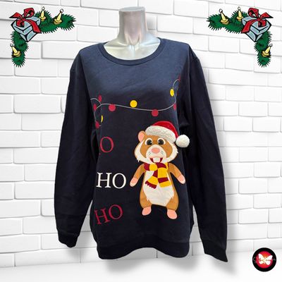 **HOY** Sudadera Navideña “HAMSTER NAVIDEÑO” Talla XXL