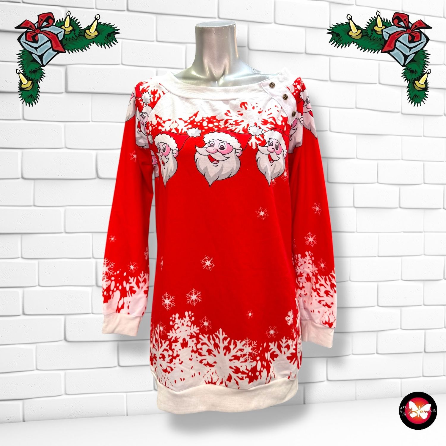 Sudadera Navideña “SANTAS” Talla S