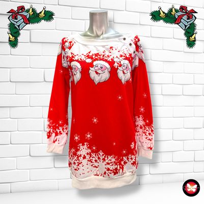 **HOY** Sudadera Navideña “SANTAS” Talla S