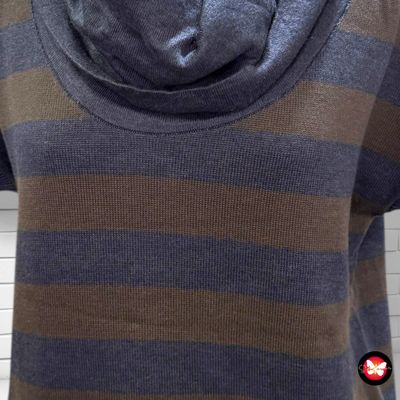 **HOY** Jersey de manga corta, cuello alto y rayas CECIL Talla M