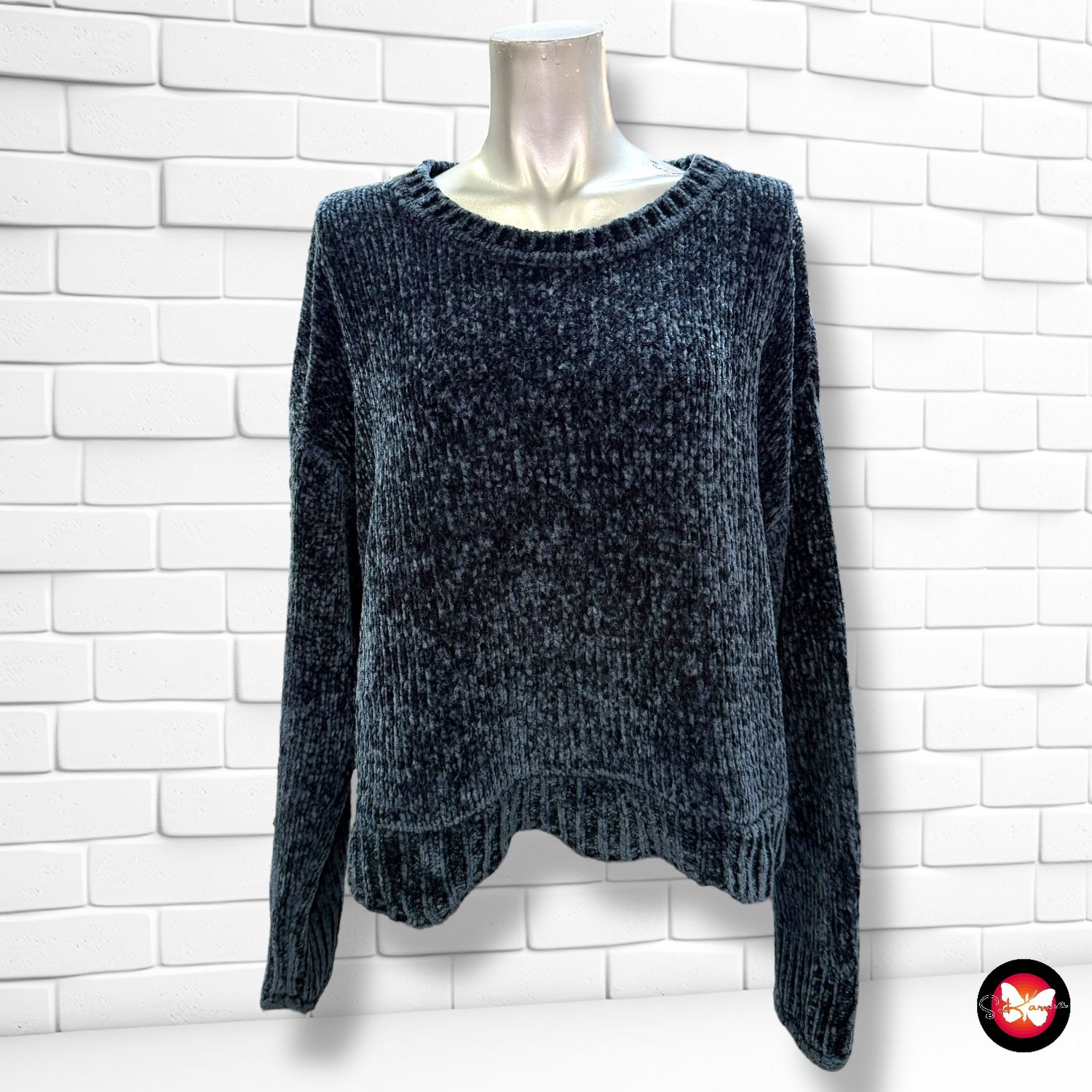 **HOY** Jersey de lana de terciopelo ZARA Talla S