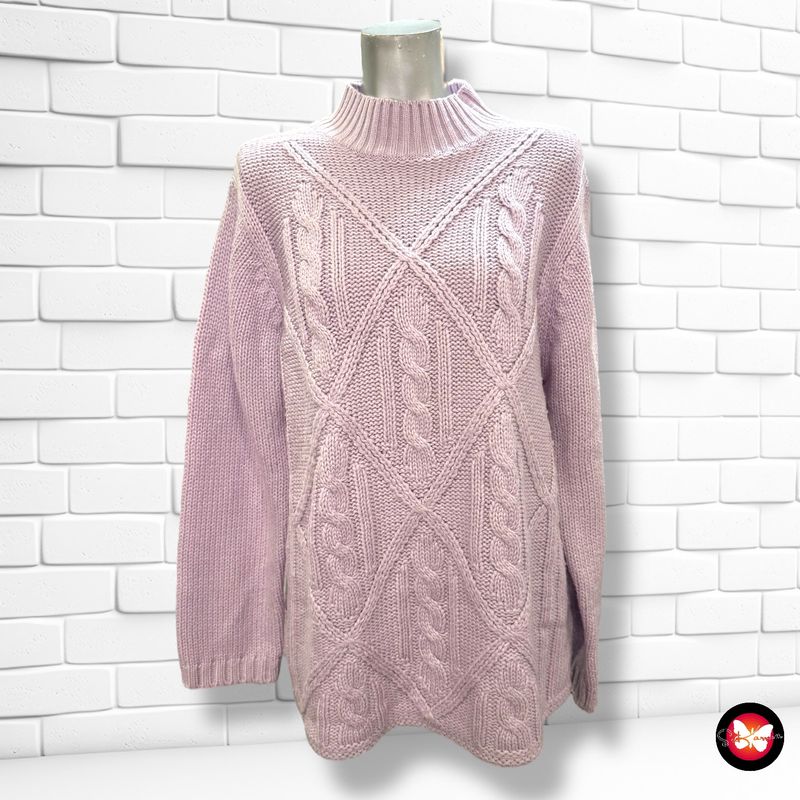 **HOY** Jersey de manga larga y cuello cerrado Talla 44