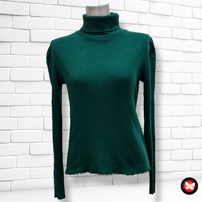 Camiseta de manga larga canalé STRADIVARIUS Talla L