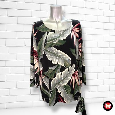**HOY** Blusa de media manga estampada con lazo NORAH Talla 42