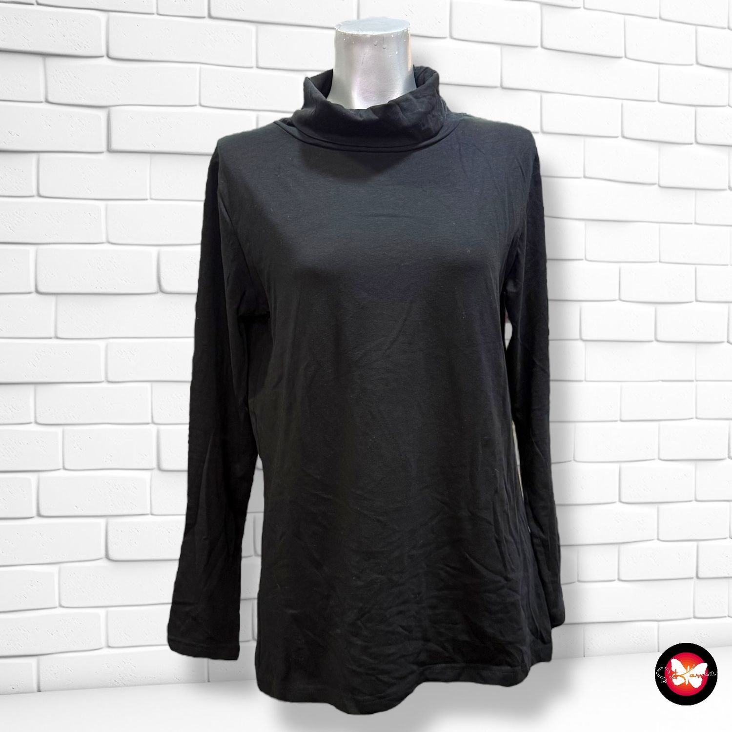 Camiseta de manga larga y cuello alto Talla 44