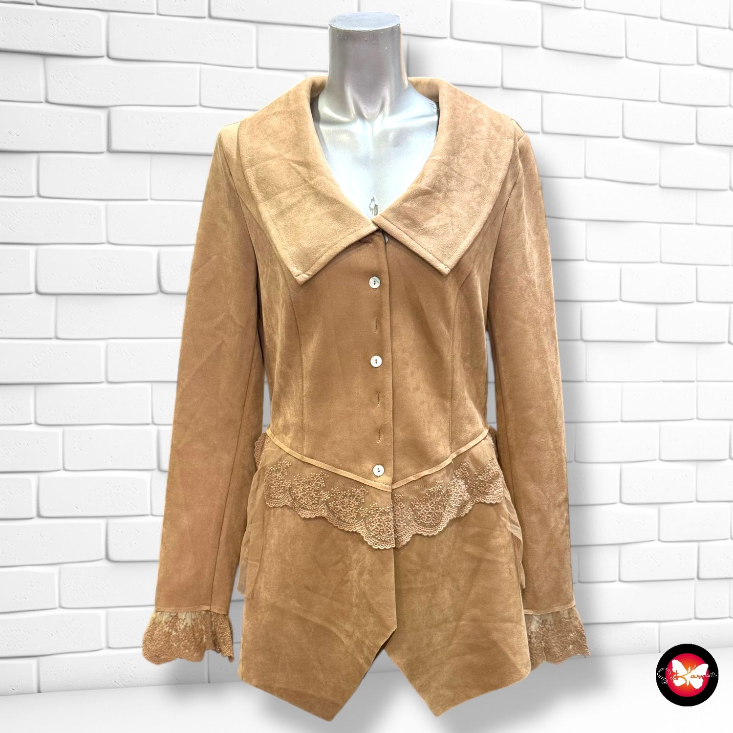 Chaqueta de antelina estilo romántico BODY FLIRT Talla 36