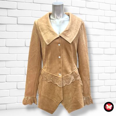 **HOY** Chaqueta de antelina estilo romántico BODY FLIRT Talla 36