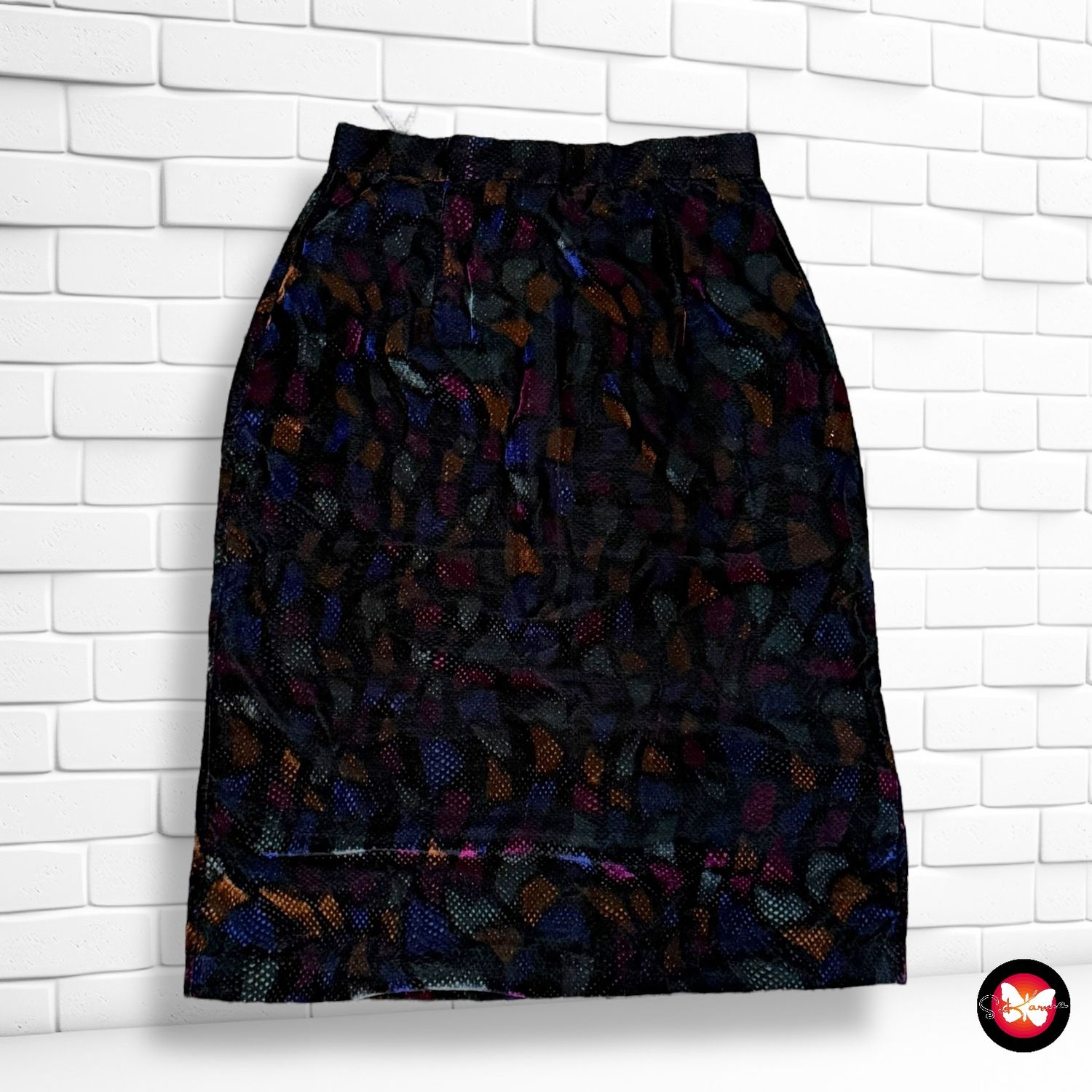 **HOY** Falda vintage de terciopelo YESSICA Talla 42 (pequeña)