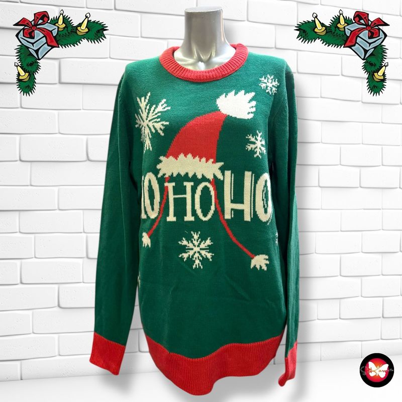 Jersey Navideño “HO HO HO” Talla M (grande)