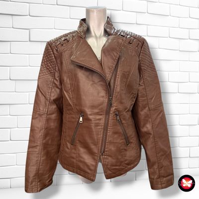 Cazadora de piel sintética Talla L