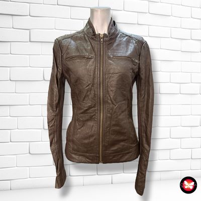 **HOY** Cazadora de piel MANGO Talla M (pequeña)