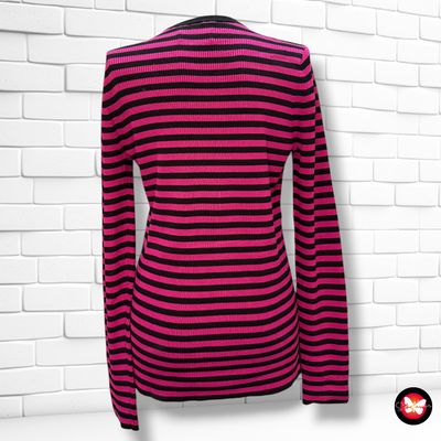 Jersey de manga larga canalé de rayas CALVIN KLEIN Talla L