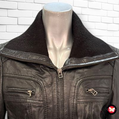 Cazadora de piel STRADIVARIUS Talla S