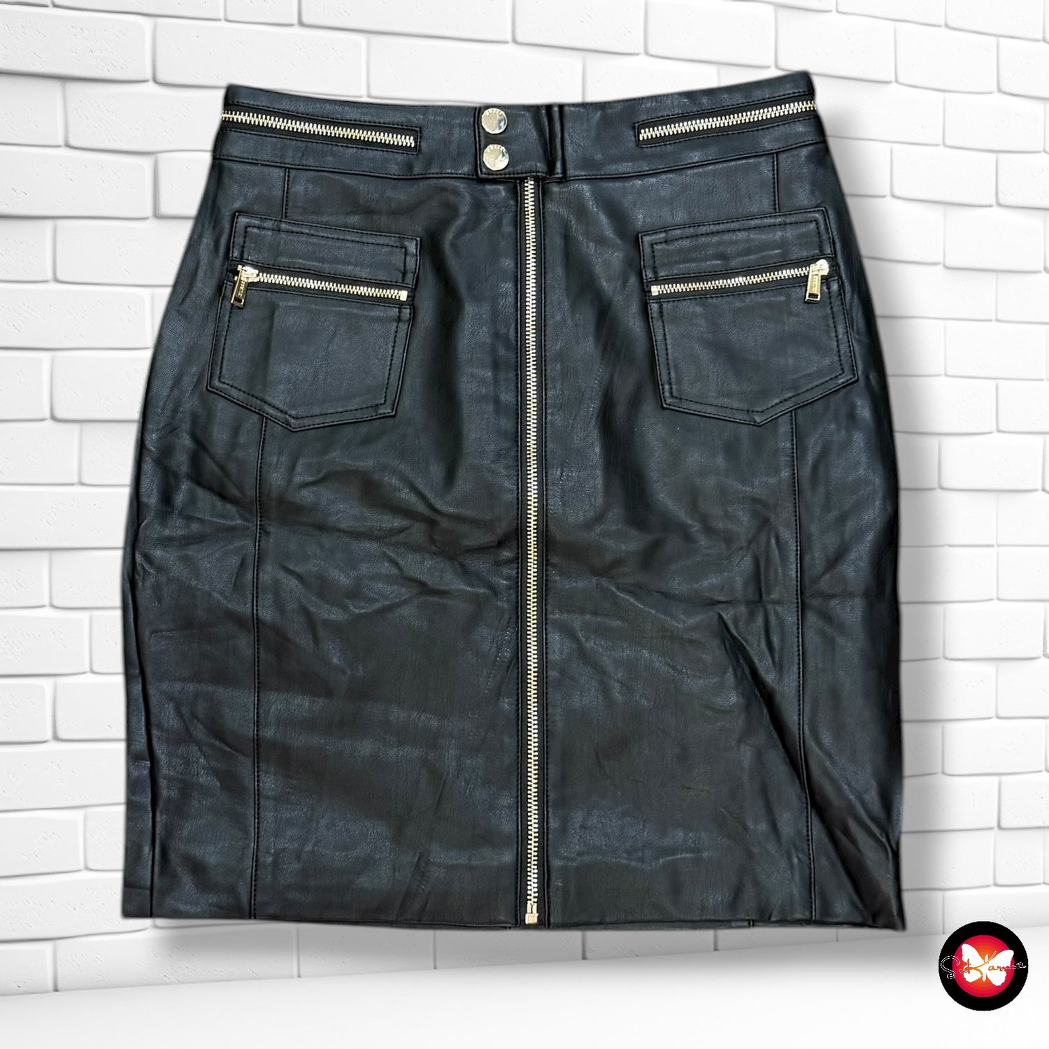 Falda de piel sintética GUESS Talla S