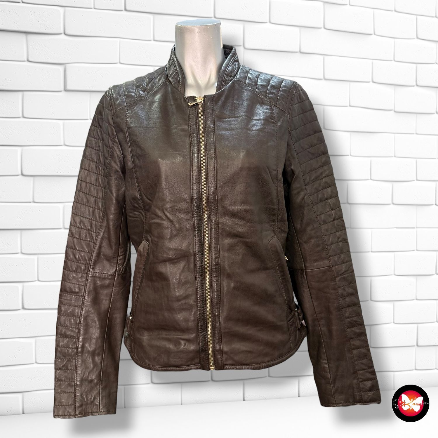 Cazadora de piel OAKWOOD Talla L