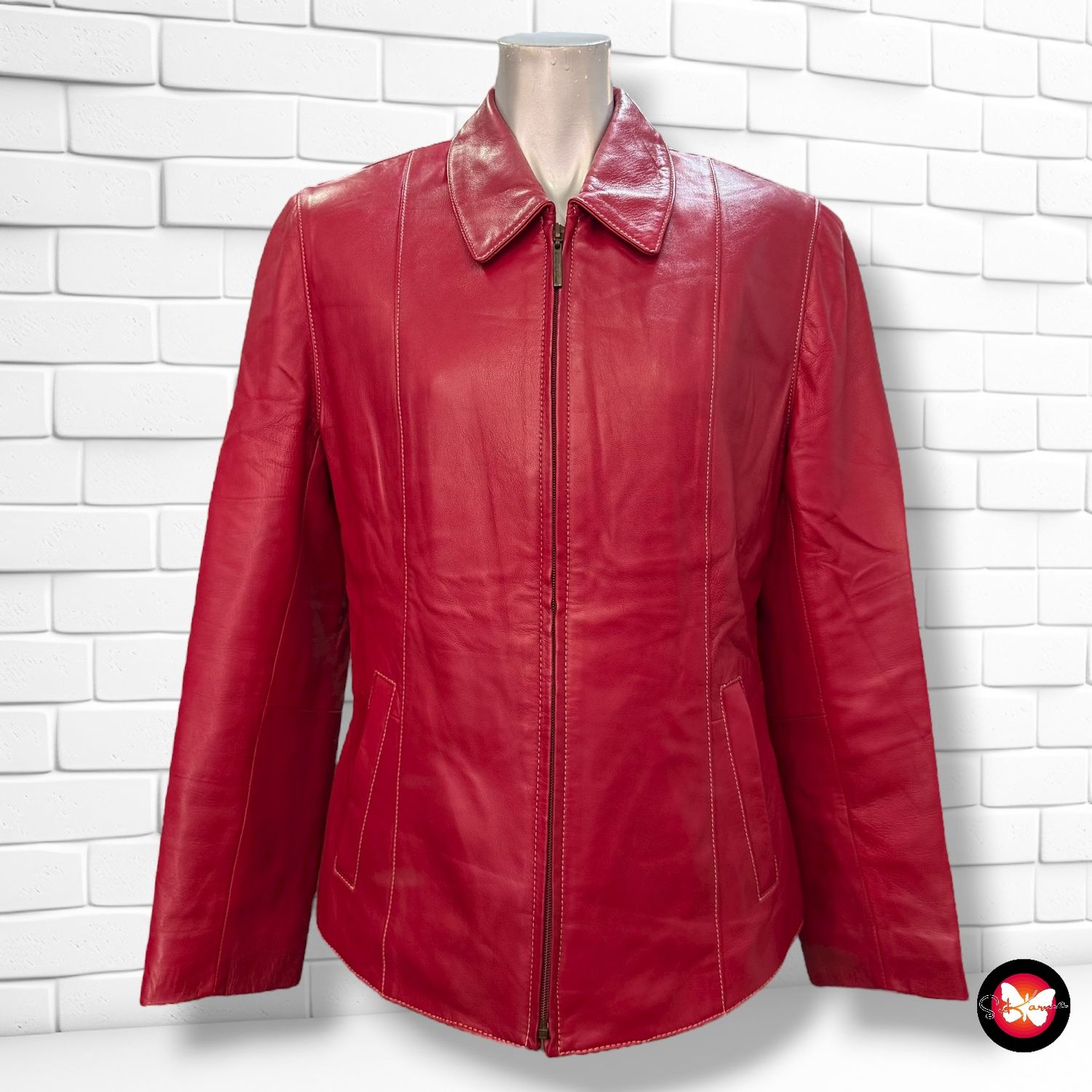 Cazadora de piel BLAS OLIVER Talla 40