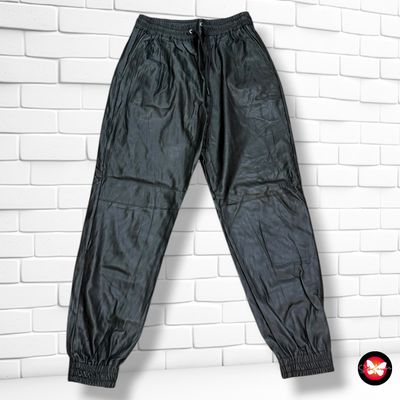 **HOY** Pantalón jogger de piel sintética ZARA Talla S