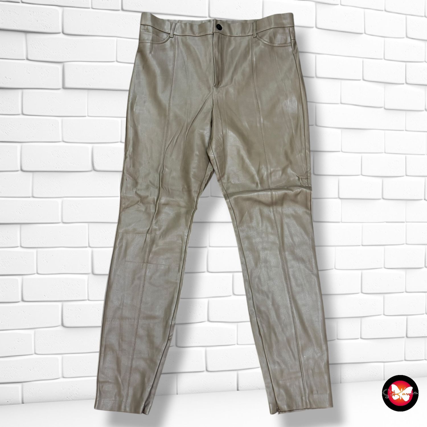 Pantalón de piel sintética ZARA Talla XXL